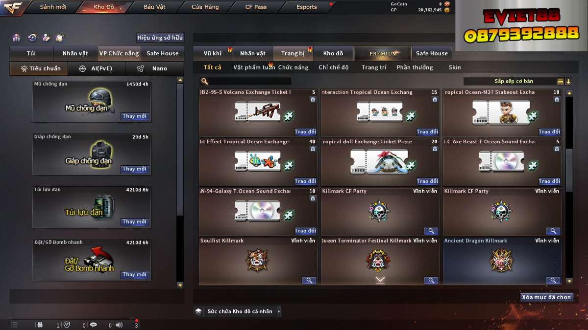 shop acc cf uy tin gia re